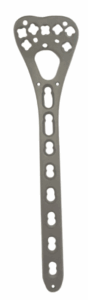 2.4 mm Double Column Distal Radius Variable Angle Locking Plate with 7 Head Holes, Width 23.5 mm, Left/Right