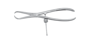 Reduction forcep pointed threaded lock