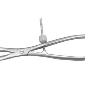 Reduction forcep serrated threaded lock
